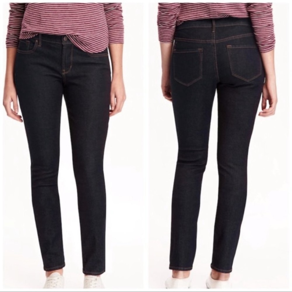 Old Navy The Flirt Dark Rinse Skinny Blue Jeans, 14L